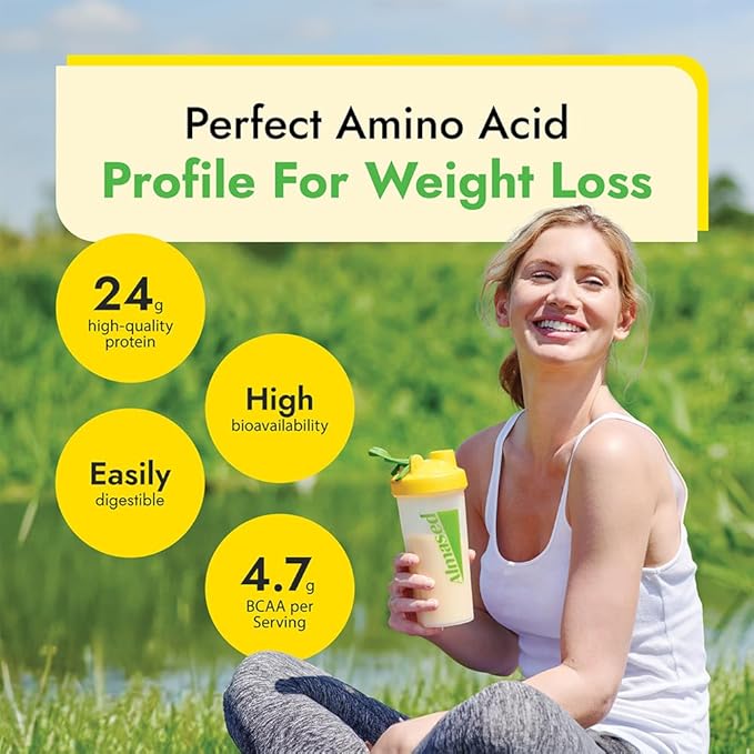 Almased Protein Powder, GLP-1 Nutrition Support Supplement, Meal Replacement Shake for Weight Loss, high protein, complete nutrition (Vanilla Flavor, 3 Cans @ 17.6 oz ea + scoop + 700ml Shaker Bottle