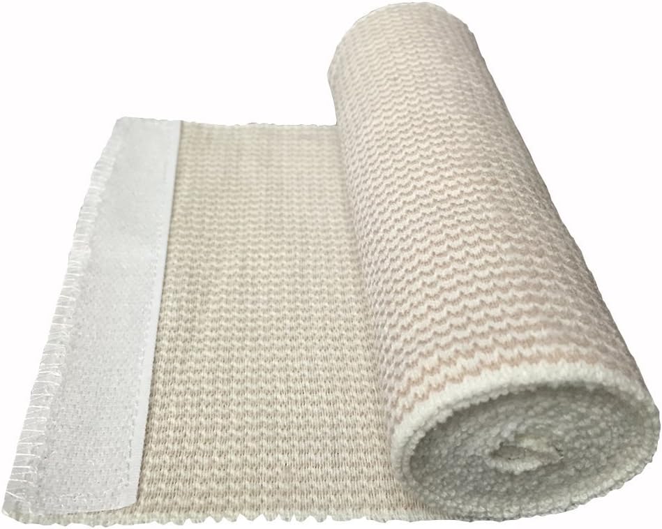 8 Pack Elastic Bandage Wrap | 6" Wide Medical Bandage Wrap with Hook-and-Loop Fasteners on Both Ends Compression Wrap for Wounds Latex Free Stretch Bandage for Foot Arm Hand Ankle Injury