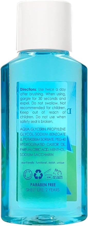Mouthwash Travel Size, Portable Original Mint Mini Mouthwash Bulk, 35ml/1.2oz (24Pack, Mint)