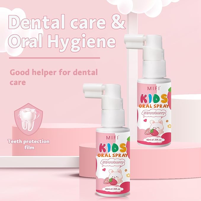 PEGO Kids Oral Spray - Fresh Breath for Children & Toddlers, Fruit-Flavored Oral Care Spray, Easy to Use, Perfect for Home & Travel for Baby's Daily Oral Care (1Pack, Strawberry)