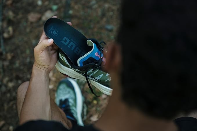 Icebug Comfort Insoles with Dynamic Arch Support, Charcoal High Arch, M 7/W 8.5-9