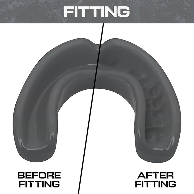 Sports Mouth Guard for Kids,Youth,Boys,Girls,Child Teen Mouthguard with Case (BPA Free) for Boxing, Martial Arts,MMA Karate,Lacrosse,Football,Soccer and All Contact Sports (Silver)