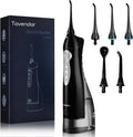 TOVENDOR Electric Water Flosser, Rechargeable Dental Oral Irrigator - 3 Modes, 5 Tips for Teeth, Gums, Braces, Dental Care, Family Oral Health (300ML, IPX7Waterproof Waterflosser)