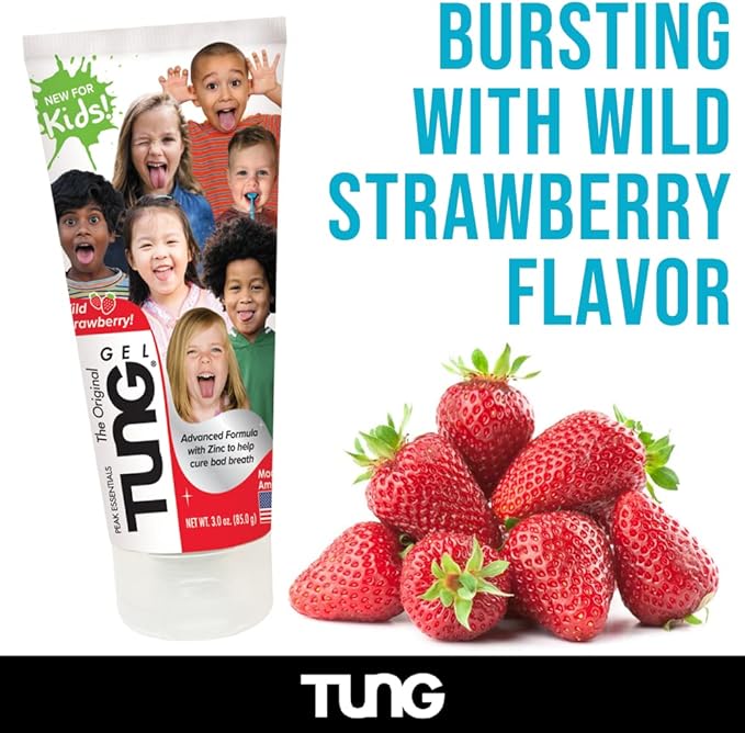 Tongue Cleaner Gel for Kids, Kids Tongue Cleaner Paste, Children's Tongue Scraper, Childs Tongue Scrubber, Fight Bad Breath, Made in USA (Set of 2)