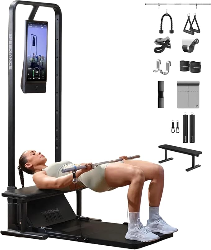 Home Gym, Smart AI-Powered Multi-Functional Smith Machine for Full Body Strength Training, All-in-one Gym Equipment, Digital Weight System, Workout Station, Squat Rack, Gym Monster 2
