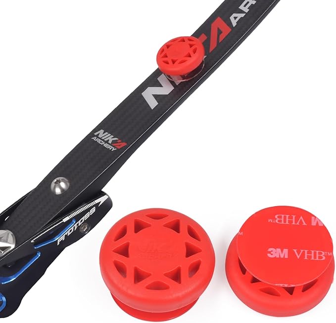 Archery Bow Stabilizer Solid Rubbe Limbs Vibration Damper for Youth Compound Bows, 2-Pack