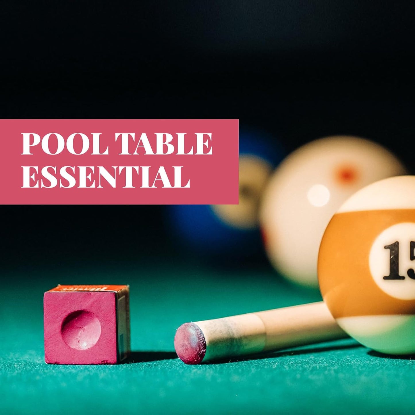 Junkin Pool Chalk Cubes Billiard Cue Pool Stick Chalk Table Accessories for Clubs Bars Home