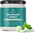 Mouthwash Tablets – Natural Mint Flavor | 90 Count | Travel-Friendly, Alcohol-Free, Eco-Friendly Oral Rinse Tablets | Freshens Breath, Supports Oral Hygiene | Just Add Water