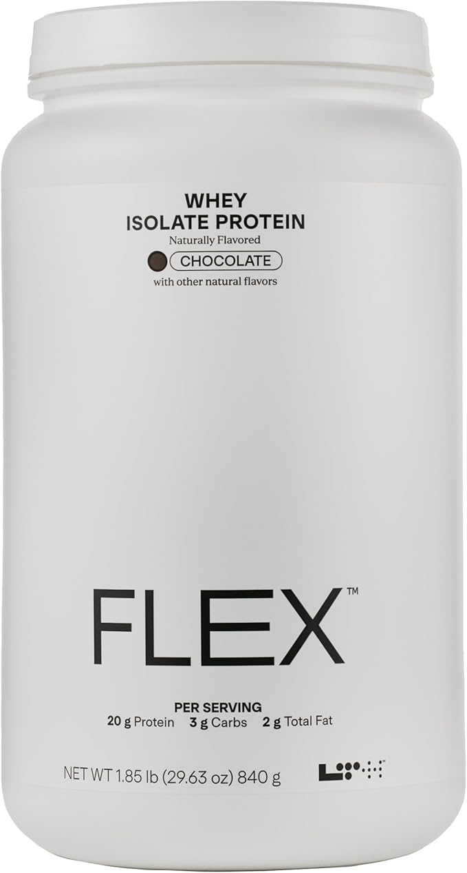 LTH Flex Whey Protein Isolate - Trusted by Life Time Fitness Members - Lactose-Free Protein Powder - for Post-Workout Recovery - Low Fat, No Sugar & Low Carb - Chocolate, 30 Servings