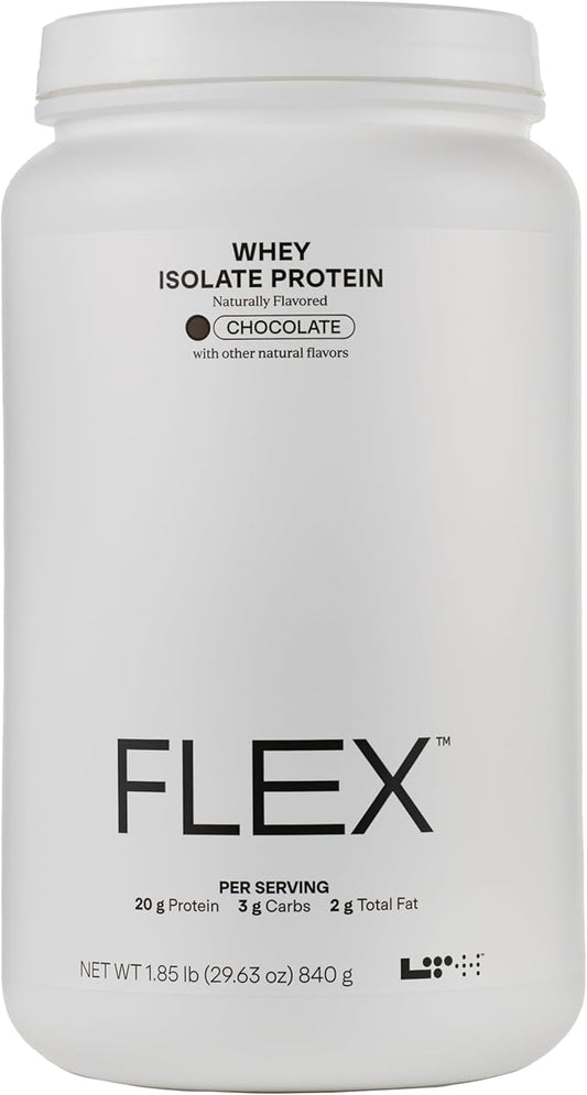 LTH Flex Whey Protein Isolate - Trusted by Life Time Fitness Members - Lactose-Free Protein Powder - for Post-Workout Recovery - Low Fat, No Sugar & Low Carb - Chocolate, 30 Servings