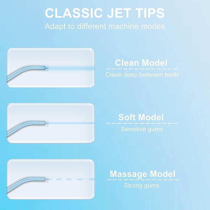 Replacement Heads for Onlyone Water Flosser, Only Compatible Onlyone FC5090 Water Flosser Replacement Tips Oral Irrigator Jet Tip(5 Classic Jet Tips)