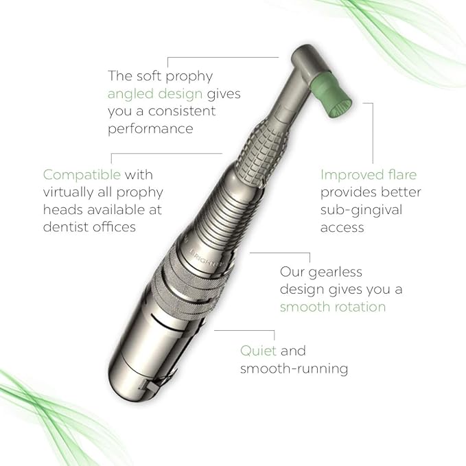 Brighter Image Lab Bilistic Pro Series Dental Tooth Polisher | Professional Dental Teeth Cleaning & Bleaching Modern Electric Toothbrush Corded | Removes Buildup and Freshens Breath