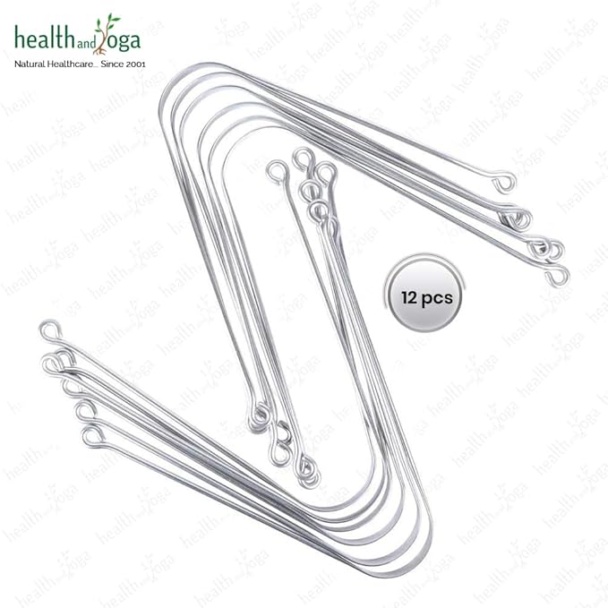 HealthAndYoga™ SteloSwipe Lite Stainless Steel Tongue Cleaners - Disposable Metal Tongue Scrapers Bulk Pack (Pack of 12) - Oral Hygiene Scraper- Prevents Bad breath – Replacement and Gift Pack