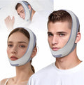Chin Strap for CPAP Users, Chin Strap for Snoring, Chin Srap for Sleeping, Anti Snoring Devices Adjustable, Breathable and Reusable, Chin Strap for Men and Women to Graphene Stop Snoring (grey）