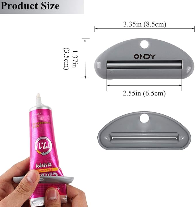 4 Pack Toothpaste Squeezers, Tube Squeezer for Toothpaste, Hand Cream, Polygel Tubes, Paint Tubes, Cosmetics