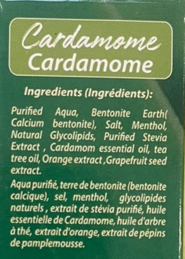 Bentodent Natural Toothpaste for Entire Family Incl Kids - SLS Free, Fluoride Free - Freshens Breath, Helps Reduce Plaque by Brushing (Cardamom Pack of 2)…