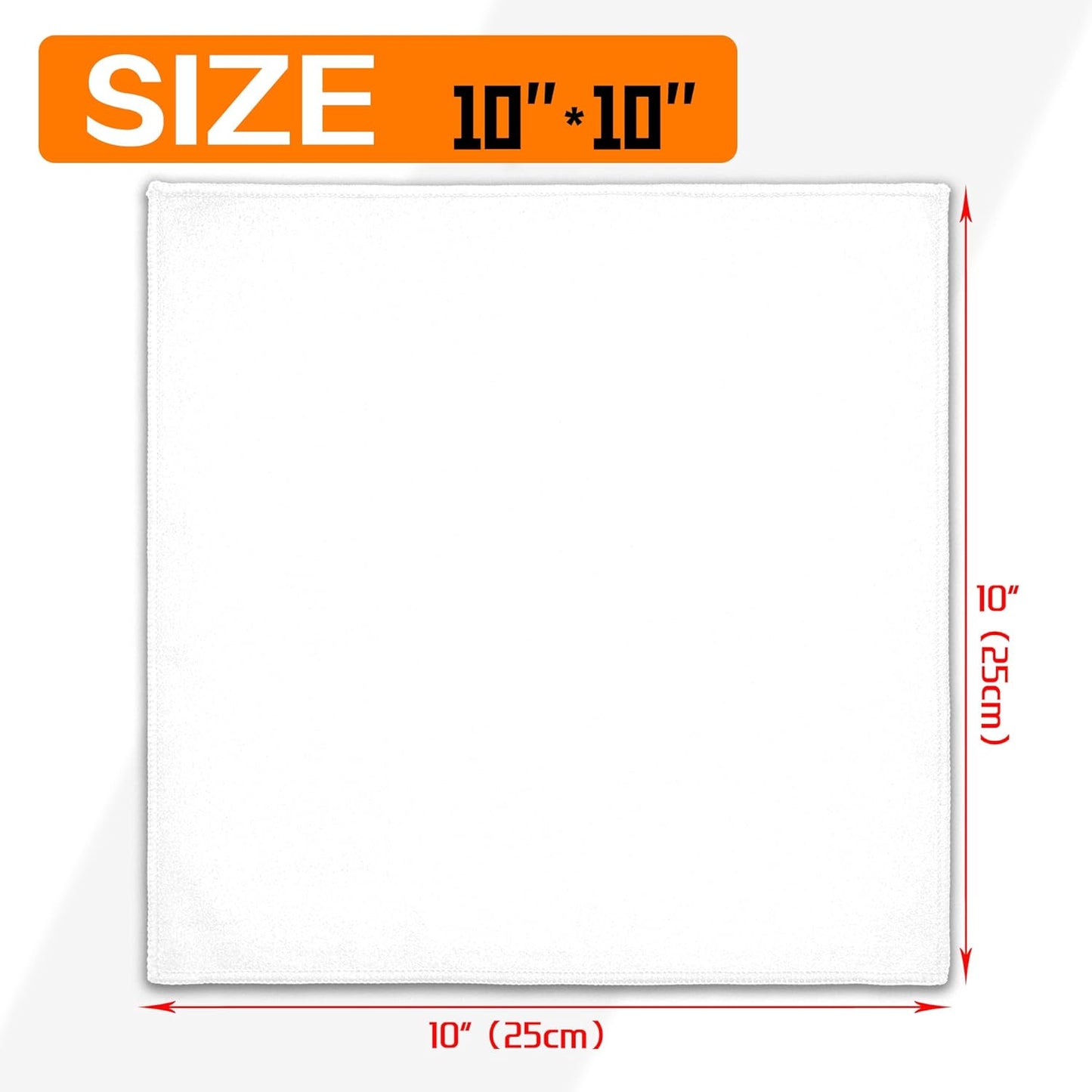 12 Pack Sweat Absorbing Handkerchiefs,Gym Workout Towels Microfiber Sweat Rags Towels for Men & Women, Running Sports accessories Small Cloth for Face Hand,Black Hankies (10" x 10")