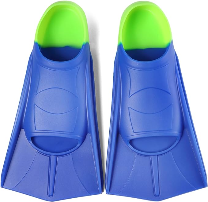 Kids Swim Fins,Short Comfortable Flippers for Lap Swimming and Training for Child,Girls,Boys,Beginners