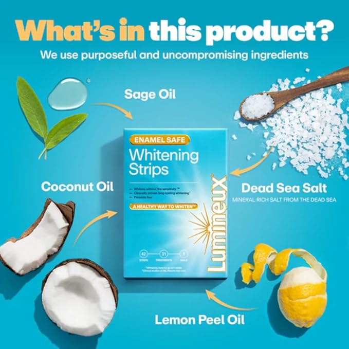 Lumineux Ultimate Whitening Kit Bundle - Contains Toothpaste, Mouthwash, Strips and Whitening Pen - Enamel Safe and Clinically Proven to Whiten Without The Sensitivity - Removes Coffee and Tea Stains