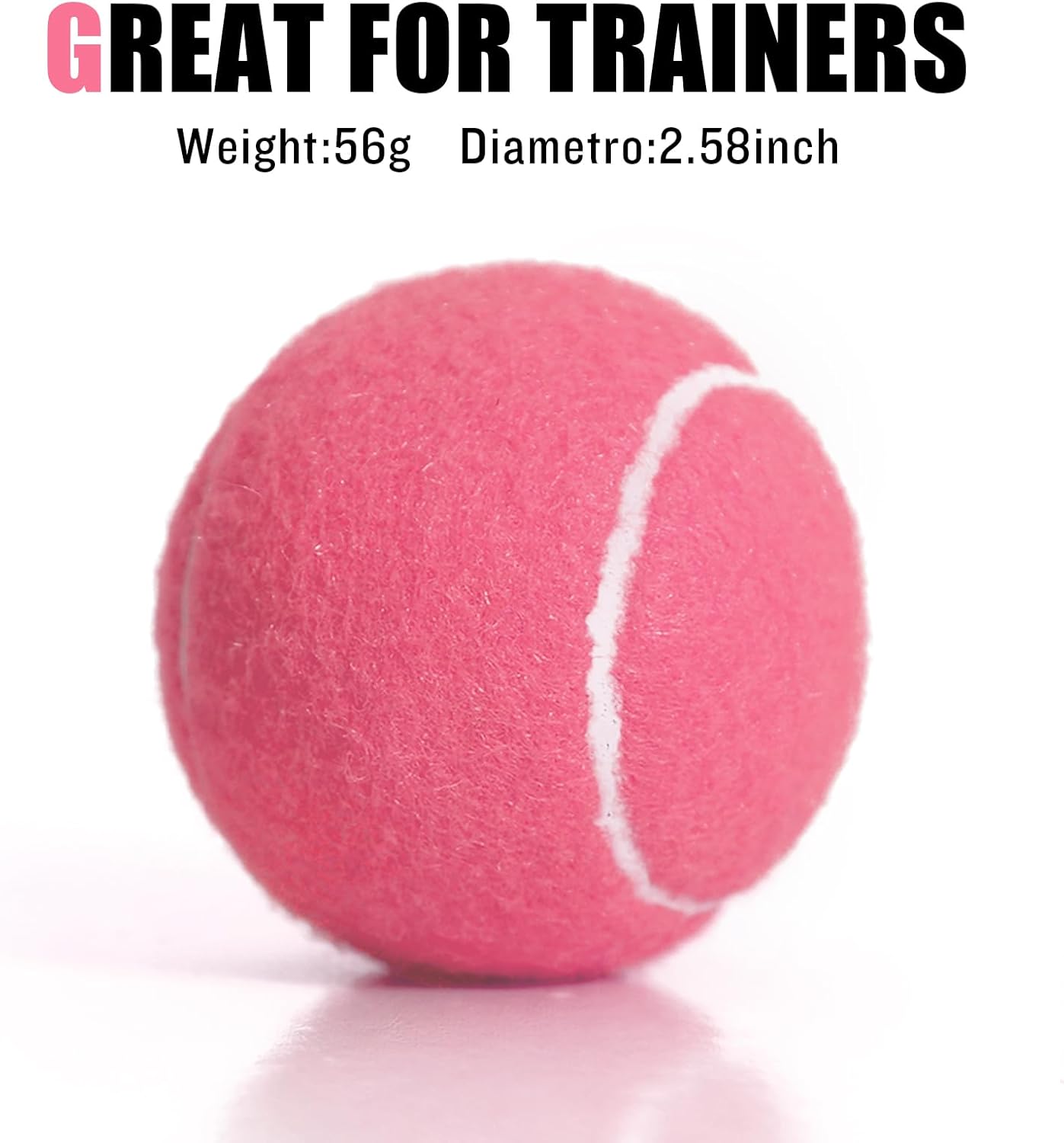 60 Pack Tennis Balls, Training Tennis Balls, Pet Dog Playing Balls, Practice Tennis Balls with Mesh Bag for Transport and Beginner Training