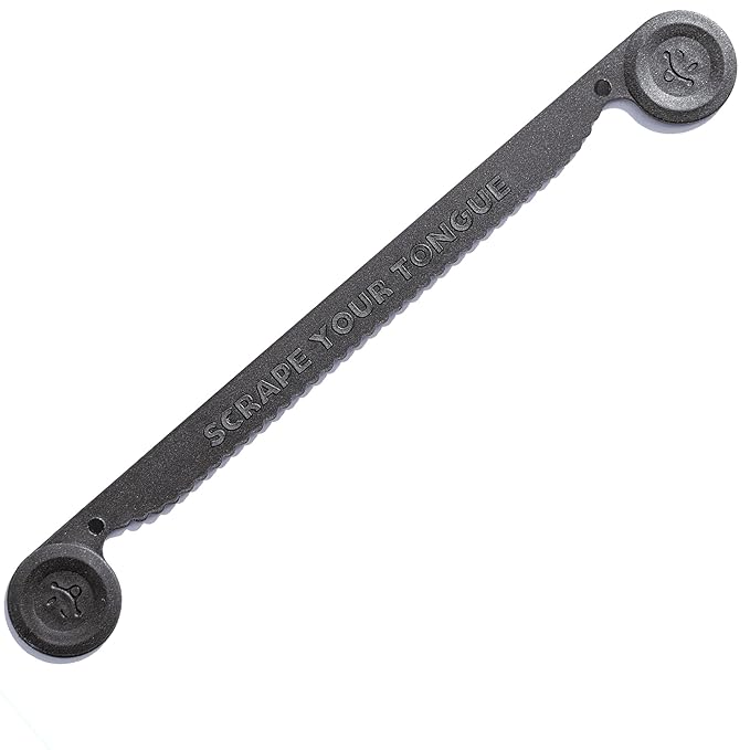 ScrapeYourTongue - #1 Daily Tongue Scraper for Oral Health. 100% Recyclable, Reusable, and Gag Proof Tongue Cleaner (1 Count (Pack of 1))