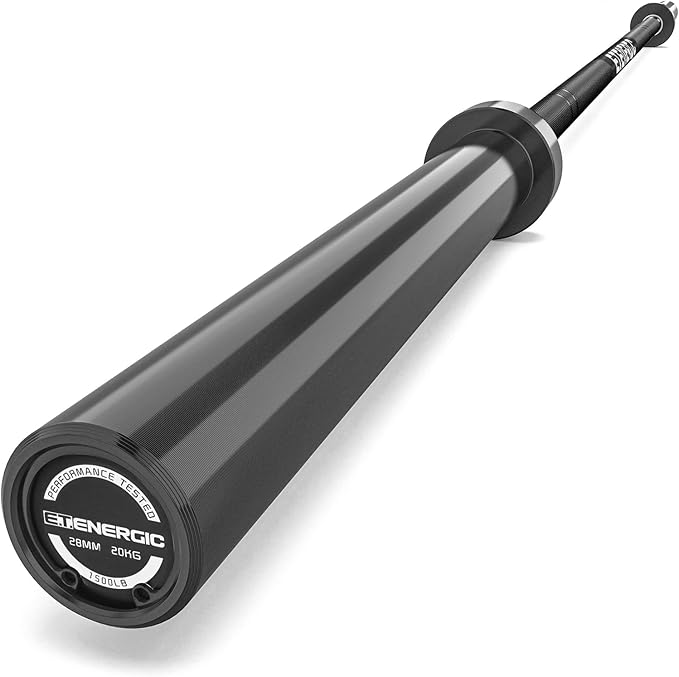 7ft Olympic Barbell Bar 45LB Load 1500lbs Capacity Available, for Gym Home Exercises, Weightlifting, Powerlifting for 2" Olympic Plates