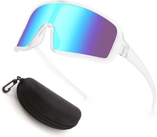 Karsaer Vision Sports Sunglasses Cycling Glasses Baseball Softball Sunglasses Unisex for Adult Youth Kids Boys Girls 8-16