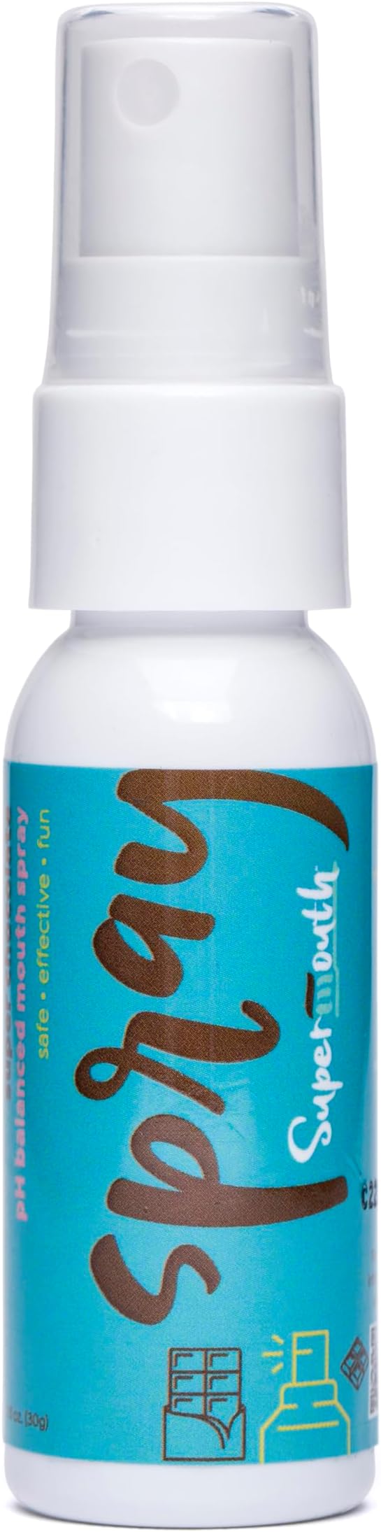 SuperMouth Fluoride-Free Mouth Spray – Alkaline, Sugar-Free Formula with Prebiotics & Xylitol – Gentle for Kids, Adults & Pregnant Women – Freshens Breath, 4 Refreshing Flavors