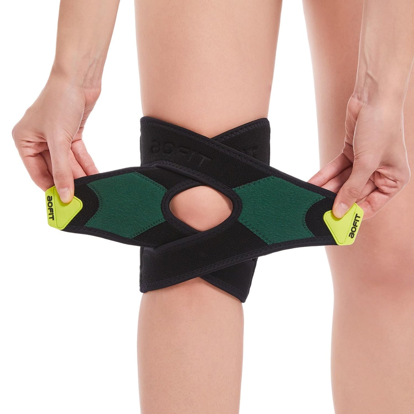 Knee Brace for Men Women Knee Pain Meniscus Tear Arthritis Patella Dislocation Best Osteoarthritis Adjustable Compression with Memory Stabilizers for ACL MCL Breathable for Injury Recovery 5XL