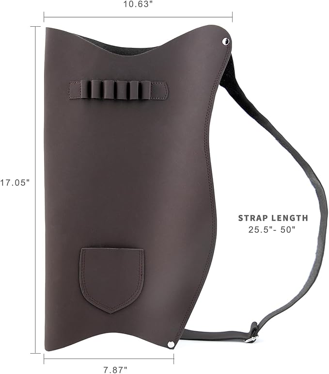 LWANO Archery Bow Carrier with Arrow Slots, Archery Bow and Arrow Holder for Recurve Horsebow Traditional Bow, Adjustable Shoulder Strap