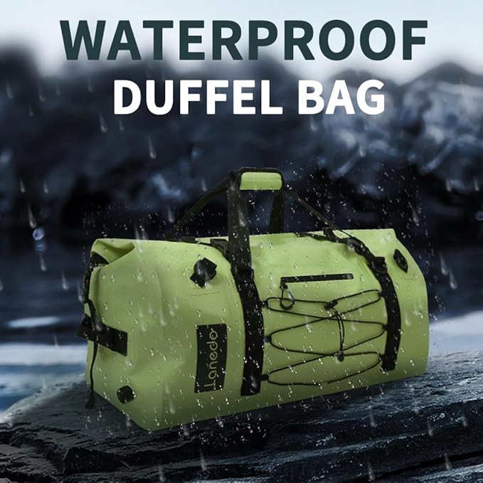 80L Dry Bag Large Waterproof Bag Roll-Top Heavy Duty Fishing Duffel Bag with Durable Straps & Handles for Kayaking Paddle boarding Boating Rafting Fishing