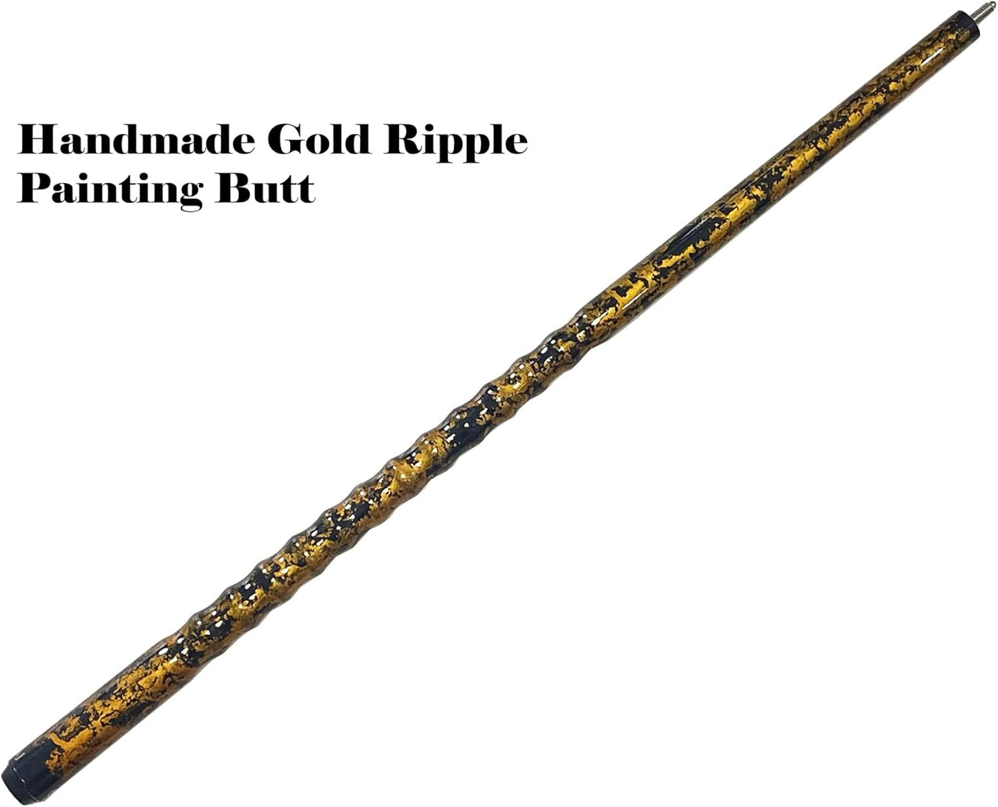 58" Pool Cue Stick,13mm 2-Piece Maple Hardwood Ergonomic Design Billiard Cues Kit,19/20/21oz