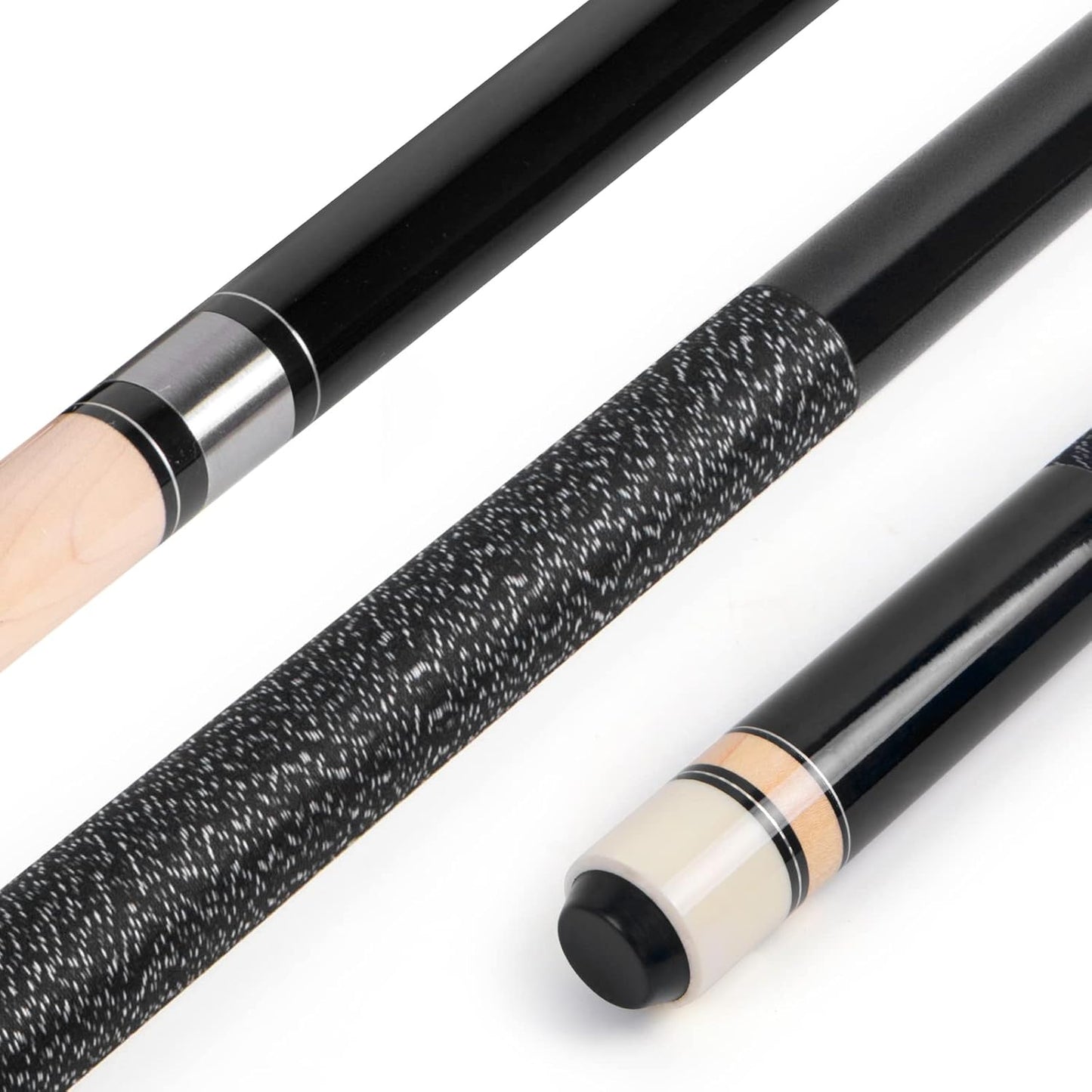 AKLOT Pool Cues,Set of 4 Pool 58" Cue Sticks Canadian Maple Wood Cue Stick for Professional Billiard Players 18 19 20 21 oz