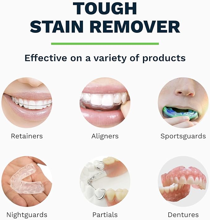 TCS Fresh Soft Bristle Denture Brush with Handle, Ergonomic Toothbrush for Cleaning Dental Appliances (3 Pack)