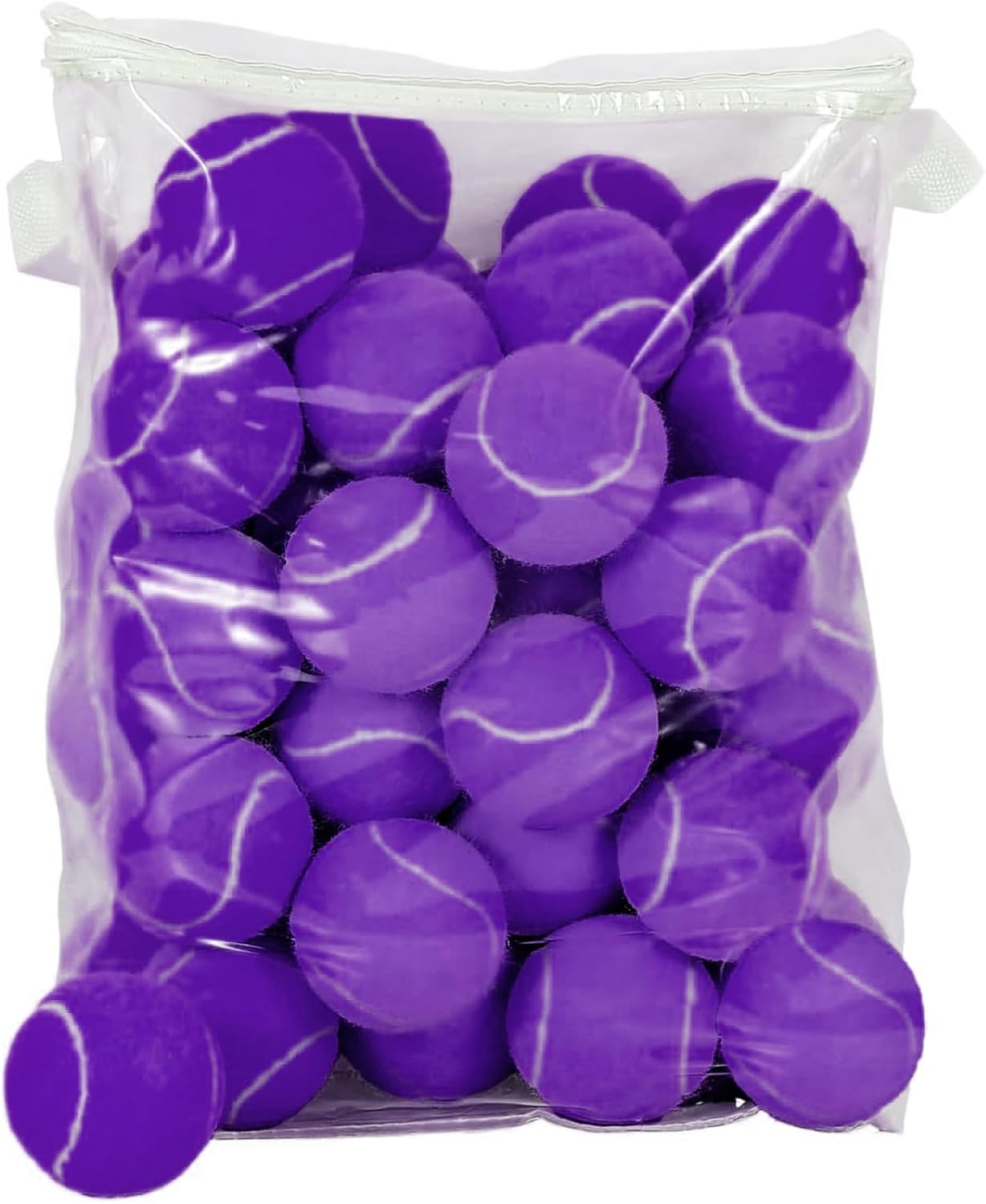 60 Pack Tennis Balls, Training Tennis Balls, Pet Dog Playing Balls, Practice Tennis Balls with Mesh Bag for Transport and Beginner Training