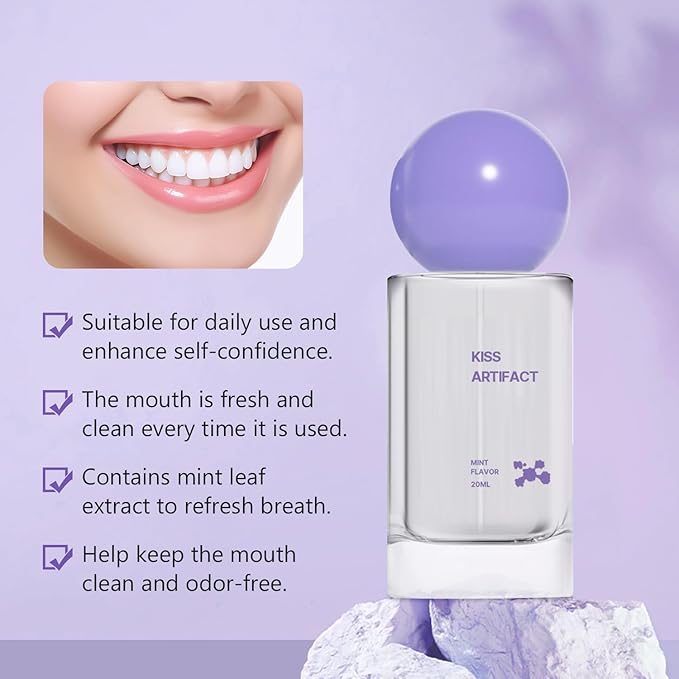 2pcs Probiotic Oral Spray for Long-Lasting Freshness, Alcohol-Free Oral Spray with Probiotics for Breath Care, Probiotic Breath Spray, Convenient Travel-Sized Breath Spray, 20ml/0.68oz