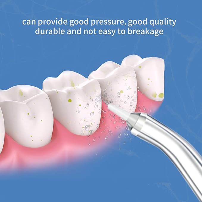 Replacement Tips for Waterpik, Water Flosser Replacement Heads Parts for Waterpik Oral Irrigator, 6 Tips Different & Storage Case Bundle