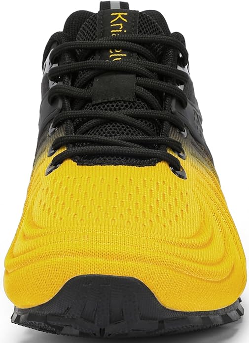 Kricely Men's Walking Shoes Breathable Lightweight Fashion Sneakers Non Slip Sport Gym Jogging Trail Running Shoes