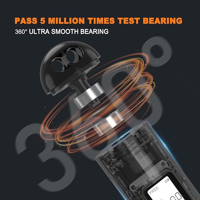 Jump Rope,Ropeless jump ropes weighted with counter for fitness,Home, Indoor or Outdoor exercise use,Workout,Crossfit,Gym,Cordless jump rope for Women,Men, Adults, Kids