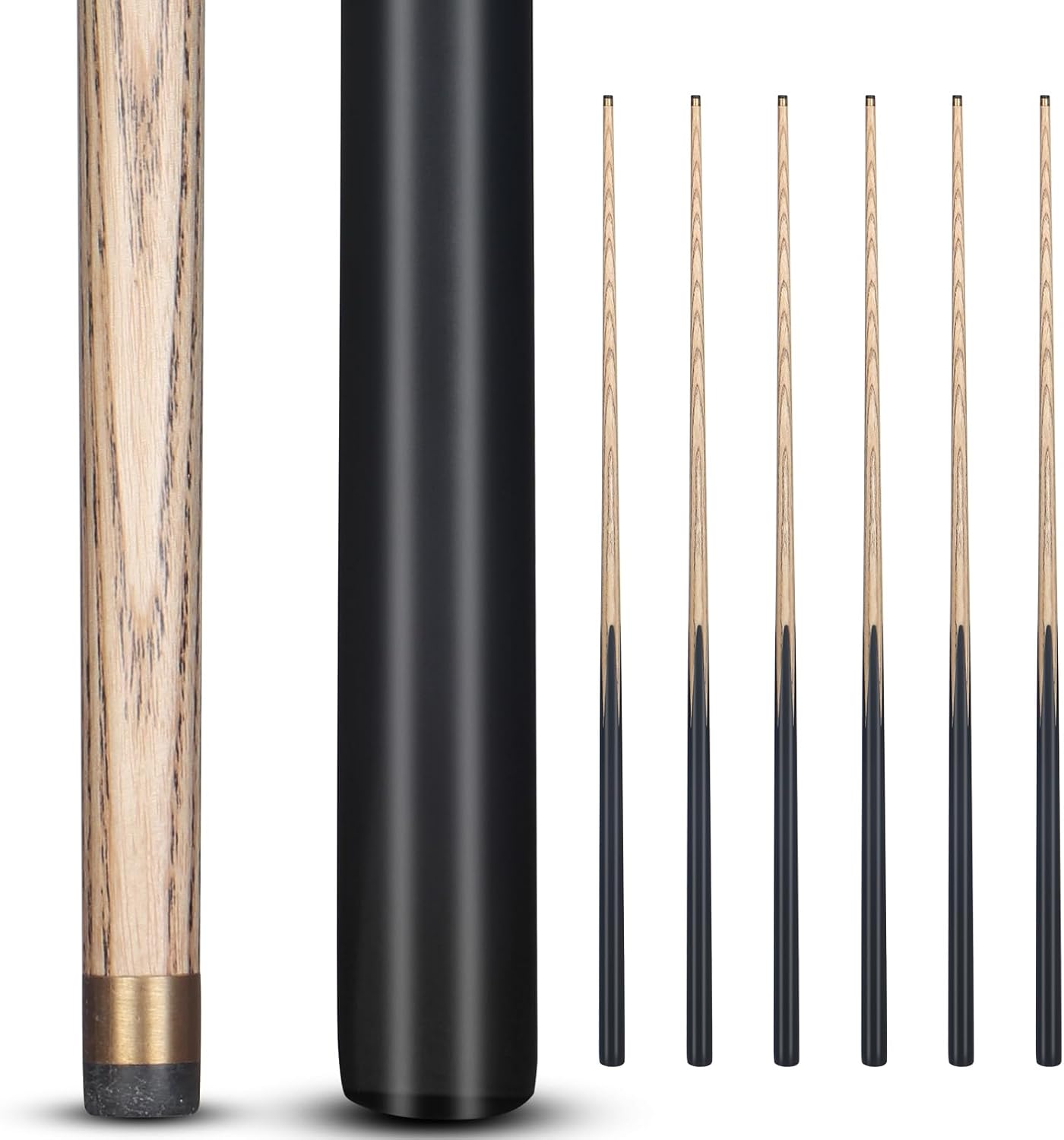 Kmise Pool Cue Sticks, 41"/57“/58" Hardwood Pool Cue Set of 4/6/8, 13OZ/20OZ with 13/10 MM Brass Tips, Table Billiard Cue Stick for Bar, Home, Billiard Room