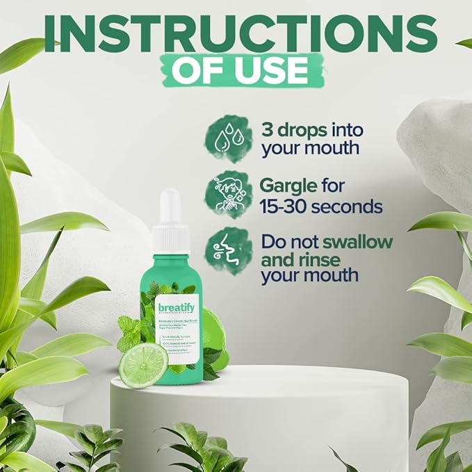 Bad Breath Treatment – Dry and Bad Mouth Smell Removing Drops – Easy to Carry and Handy Fresh Breath Oil serum, 20 mL, 0.68 Oz (Pack of 1, 0.68 Oz)