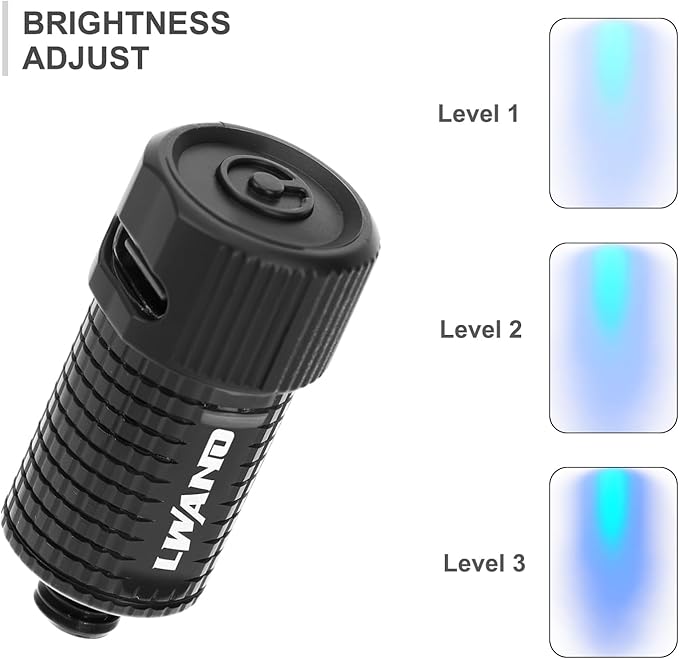LWANO Rechargeable Archery Sight Light, 3 Brightness Levels Bow Sight Light for Hunting