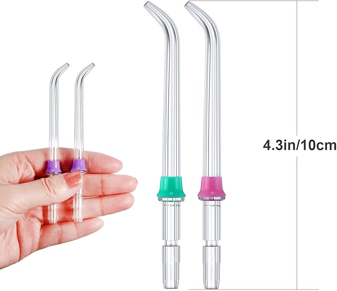 Replacement Classic Jet Tips Dental Water Jet Nozzle Accessories Compatible with Waterpik Water Flossers (Like WP-100) and Other Brand Oral Irrigators (9-Pack)