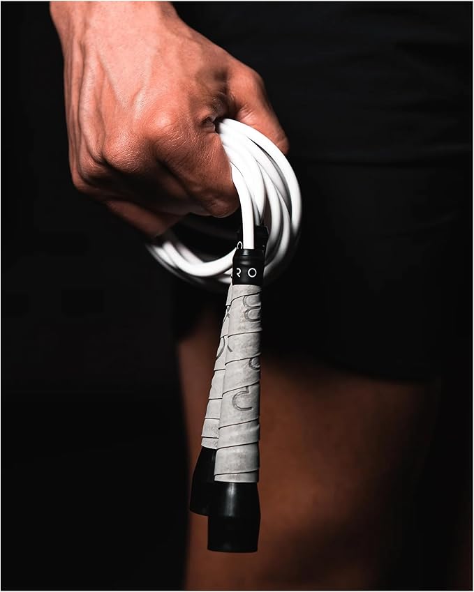 A Jump Rope Made For Boxing, Tangle-Free, 15% Heavier Than A Normal PVC Rope, Boxer Jump Rope, Adjustable, Includes Grip Tapes For More Grip, Skipping Rope for Boxers, Premium Quality