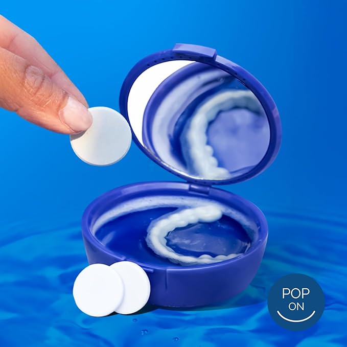 Retainer Cleaner Tablets for Invisalign Approved for Ultrasonic Cleaners -240 Denture Cleaning Tablets for Aligners, Night Guard, Mouth Guard - Denture Cleaner Tablets 8-Month Supply