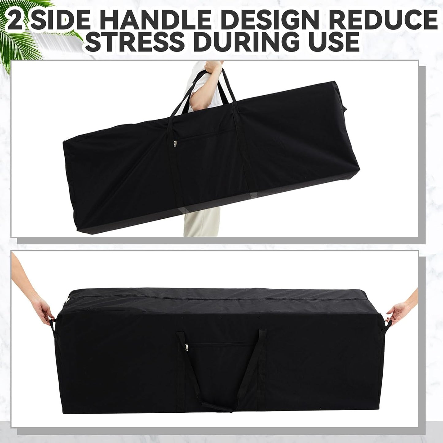 52 x 15 x 15 Inch, 190 L Extra Large Duffle Bag Camping Tent Storage Duffle Sports Equipment Bag Heavy Duty and Waterproof for Travel Camping Tent Pole Hammock Tripod Fishing Luggage Moving