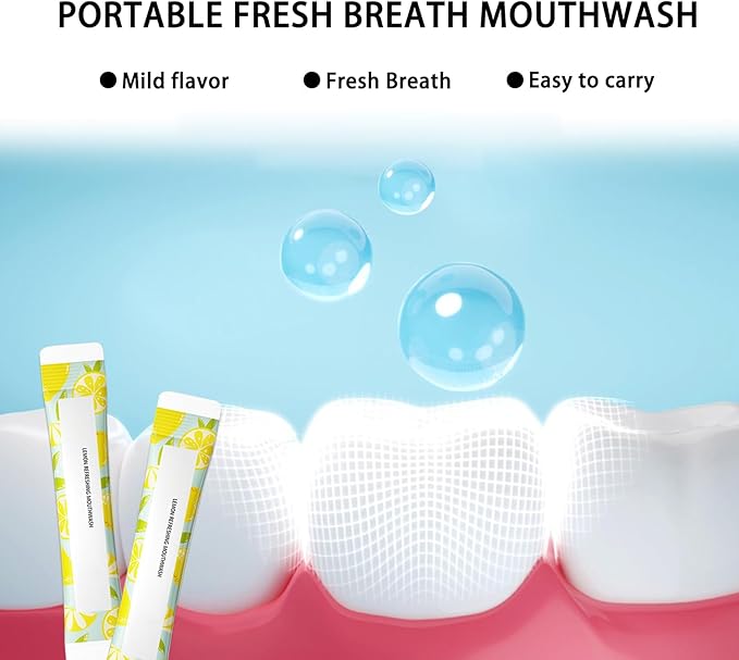 60PCS Travel Size Mouthwash,Portable Mini Mouthwash,Long-Lasting Freshness Travel Mouth Wash for Oral Care A26