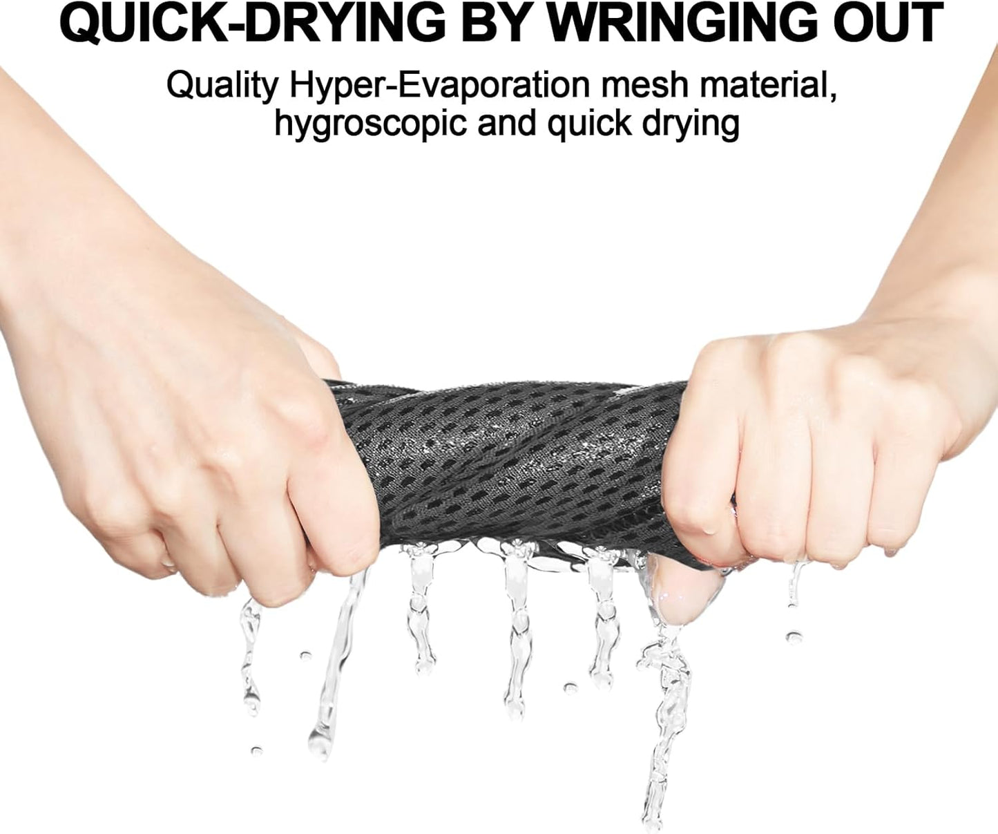 Honoson Cooling Towel Bulk - Neck & Face Cool Chilly Towels Microfiber Breathable Sport Sweat Rag for Gym, Yoga, Travel, Camping, Running, Outdoor