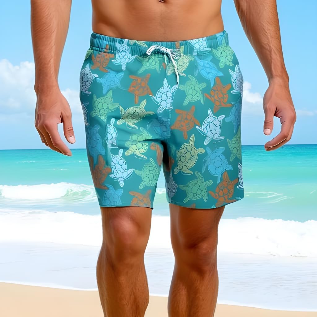 INGEAR Men's Athletic Stretch Workout Shorts Gym Quick Dry Running Trunks Boxer Lining