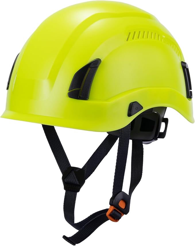 Land Helmets EcoPro Safety Helmet - ANSI/ISEA Z89.1-201 Type 1 Class C Vented - OSHA Approved - Lightweight Helmet with 6 Pt Suspension for Arborist, Industrial & Fall Protection